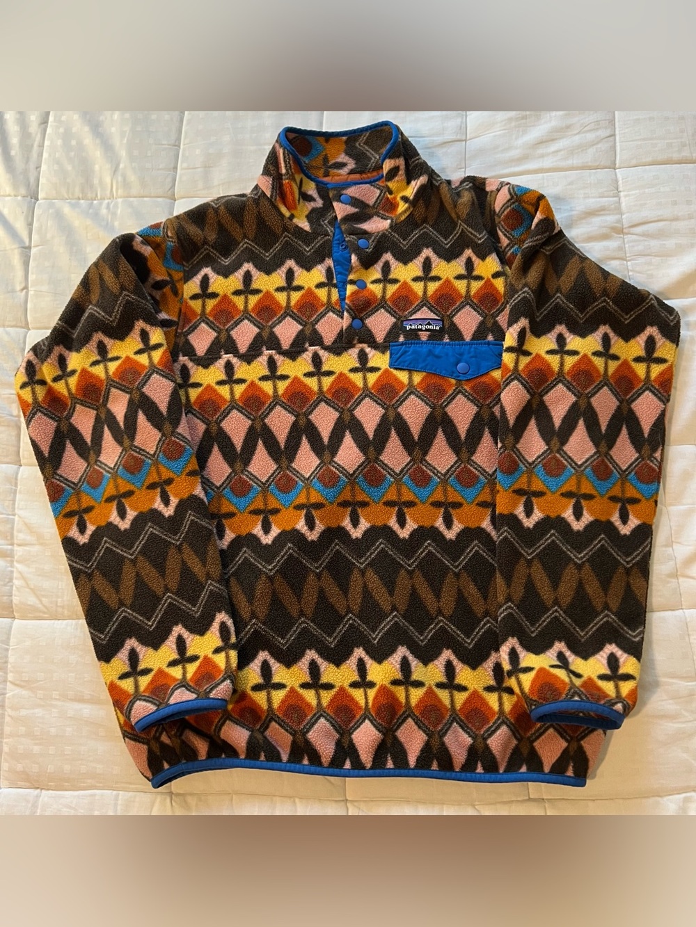 Patagonia Synchilla snap T Anthos Pink fleece pullover Women’s M